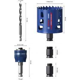 BOSCH Zestaw startowy pił otwornic EXPERT Tough Material 68 x 60 mm 2608900450