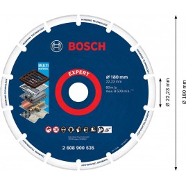 BOSCH Tarcza tnąca EXPERT Diamond Metal Wheel 180 x 22,23 mm 2608900535