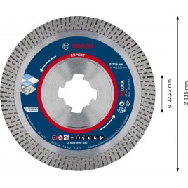 BOSCH Diamentowa tarcza tnąca EXPERT HardCeramic X-LOCK 115x1,4x10 mm 2608900657