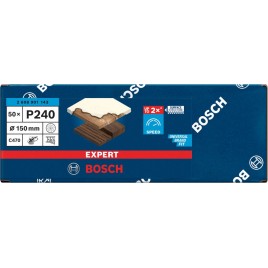 BOSCH Papier ścierny EXPERT C470 z wieloma otworami, 150 mm, G 240, 50 szt. 2608901143