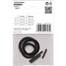 BOSCH Retaining Ring and Pin Set for PRO Impact Socket, 1/2", 6 szt. 2608003066