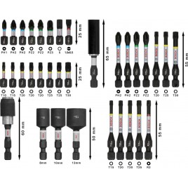 BOSCH Zestaw bitów do wkrętarki PRO Impact, 33 szt. 2608521U76