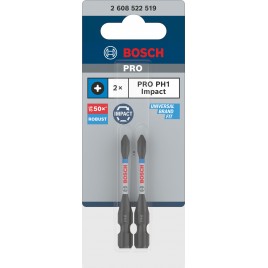 BOSCH Bit PRO Phillips Impact, PH1, 55 mm, 2 szt. 2608522519