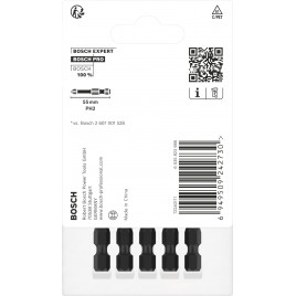 BOSCH Bit PRO Phillips Impact, PH2, 55 mm, 5 szt. 2608522522