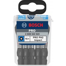 BOSCH Bit PRO Phillips Impact, PH2, 55 mm, 15 szt. 2608522523