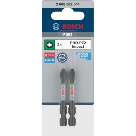 BOSCH Bit PRO Pozidriv Impact, PZ2, 55 mm, 2 szt. 2608522544