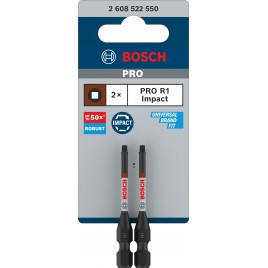 BOSCH Bit PRO Robertson Impact, R1, 55 mm, 2 szt. 2608522550