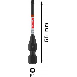 BOSCH Bit PRO Robertson Impact, R1, 55 mm, 2 szt. 2608522550