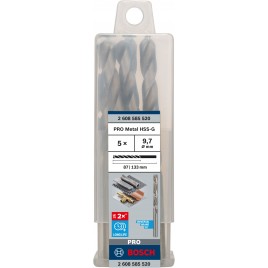 BOSCH Wiertło PRO Metal HSS-G, długość standardowa, 9,7 × 87 × 133 mm 2608585520