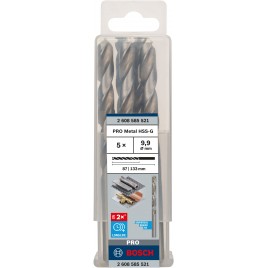 BOSCH Wiertło PRO Metal HSS-G, długość standardowa, 9,9 × 87 × 133 mm 2608585521