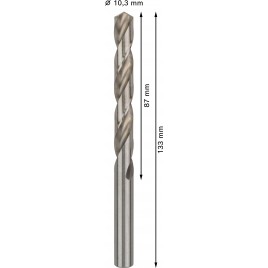 BOSCH Wiertło PRO Metal HSS-G, długość standardowa, 10,3 × 87 × 133 mm 2608585524