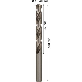 BOSCH Wiertło PRO Metal HSS-G, długość standardowa, 10,4 × 87 × 133 mm 2608585525