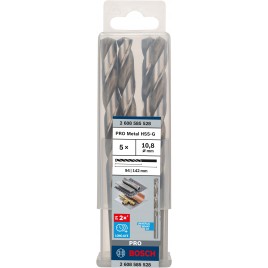 BOSCH Wiertło PRO Metal HSS-G, długość standardowa, 10,8 × 94 × 142 mm 2608585528