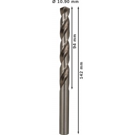 BOSCH Wiertło PRO Metal HSS-G, długość standardowa, 10,9 × 94 × 142 mm 2608585529