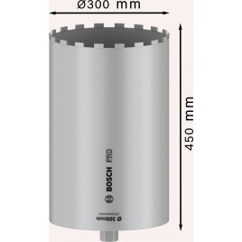 BOSCH Koronka wiertnicza do pracy na mokro PRO Core Cutter wet, 300 x 450 mm, 1 1/4" UNC