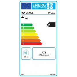 CLAGE MCX Elektroniczny przepływowy ogrzewacz wody z baterią 3,5kW/230V 1500-15133