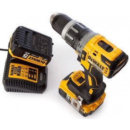 DeWALT DCD796P2 Kompaktowa wiertarko wkrętarka z udarem XR (70Nm/18V/2x5,0 Ah) Tstak