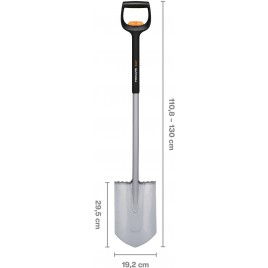 Fiskars Xact Szpadel ostry (teleskopowy), 110,8 - 130 cm 1066732