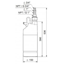 Grundfos SB 3-35 A Pompa zatpialna z pływakiem 97686701