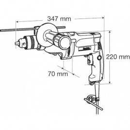 Makita DP4010 Wiertarka 2 rpoziomy szybkości ,1,5-13mm, 720W