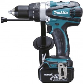 Makita DHP458RTJ Akum. Wiertarko-wkrętarka udarowa Li-ion, LXT, 18V, 2 x 5,0 Ah, Makpac