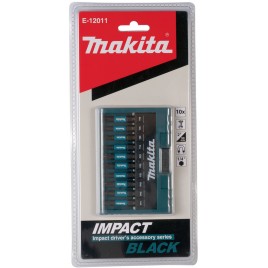 Makita E-12011 Zestaw końcówek wkrętakowych 1/4" Impact Black, 10 szt.