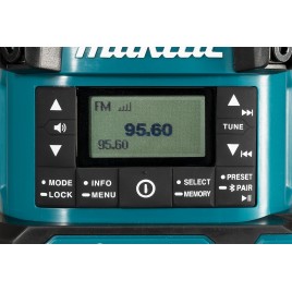 Makita MR009GZ Radio budowlane 40V, DAB, DAB+, FM / USB, Bluetooth, bez aku