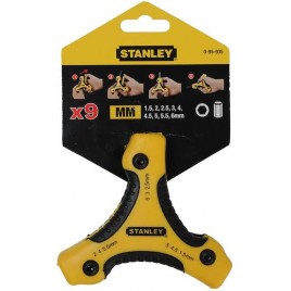 Stanley 0-95-935 Zestaw 9 szt. kluczy sześciokątnych (1,5-6mm)