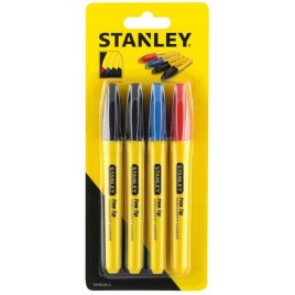 Stanley STHT81391-0 Marker fine tip 4szt (2x czary, 1x niebieski, 1x czerwony)